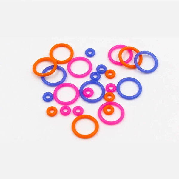 10PCS / batch multicolor silicone rubber O-ring silicone / VMQ thickness CS1/1.5/1.9/2.4mm rubber gasket O-ring