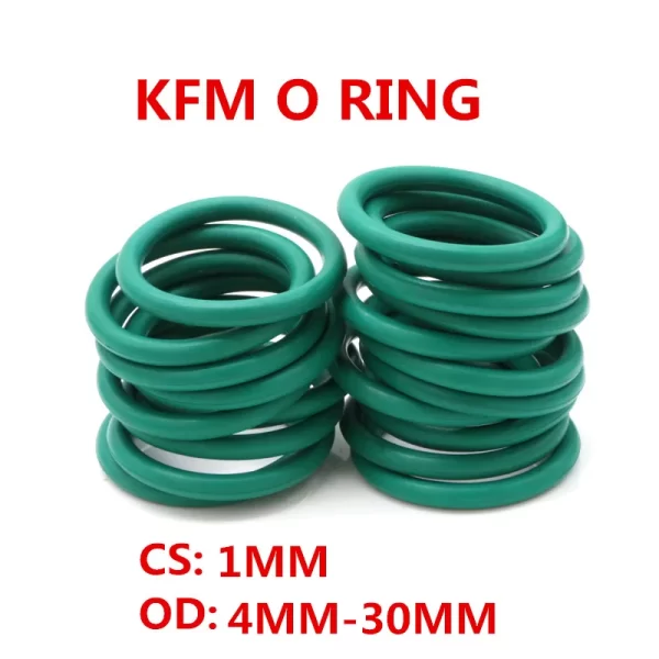 Wire Diameter 2.4mm FKM Fluororubber O-Ring Sealing Ring CS 2.4 OD 8mm-60mm Green Seal Gasket Ringcorrosion Resistant Heat - Image 3