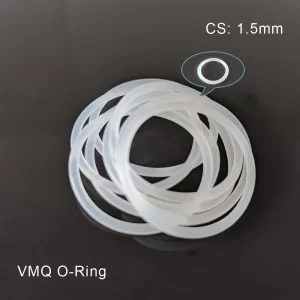 CS1.5mm Silicone Rubber O-Ring Seal ID1.5/2/3/4/5/6/7..5 33/34/35/36-100mm Food Glade VMQ Gasket High Temperature Washer