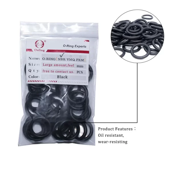 50PCS/lot Rubber Ring NBR Sealing O-Ring 1.8mm Thickness ID1.8/2/2.24/2.5/2.8/3.15/3.55/3.75/4mm Nitrile O Ring Seal Gasket-.- - Image 2