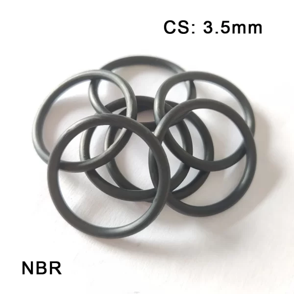 10PCS NBR O-Ring Seal CS 3.5mm Nitrile Butadiene Rubber Ring Gasket OD 12mm~55mm Prevent Oil/Air/Water Leakage Sealing Washer