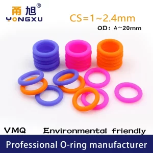 30PCS/Lot Multicolor Silicone Rubber O-Ring Thickness CS1/1.5/1.9/2.4mm Silicone / VMQ Rubber Gasket O Ring Sealing Ring.-.