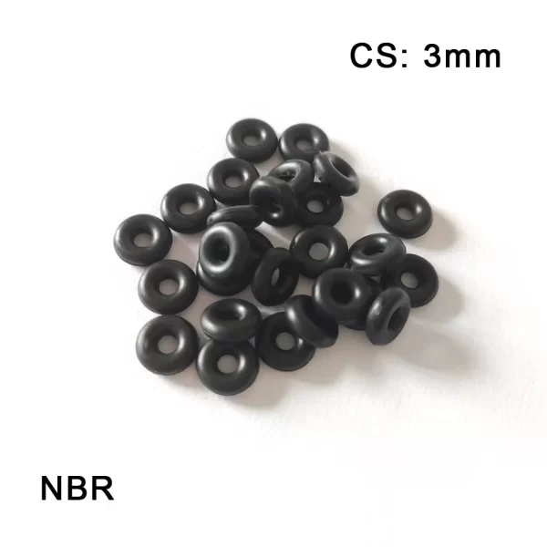 10pcs NBR O-Ring Seal CS 3mm Thickness Nitrile Butadiene Rubber Gasket Outer Diameter OD9mm~36mm Washer Oil-Resistance
