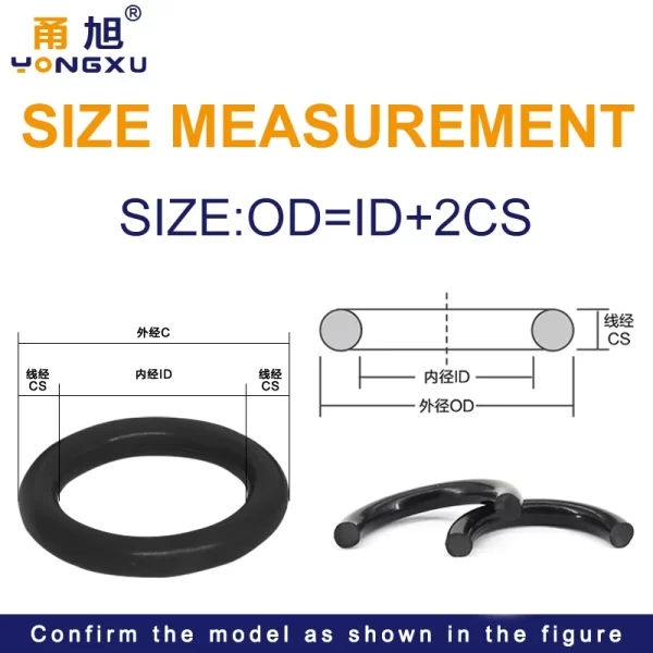 NBR O Ring Seal Gasket Thickness CS1.8 ID1.8-75 Oil and Wear Resistant Automobile Petrol Rubber O-Ring Waterproof Black.-. - Image 2