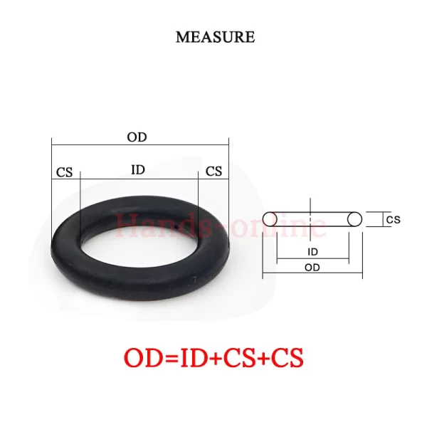 Thickness/CS 1.78 AS568 004-050 Black NBR Rubber Sealing O Ring O-Ring Seal Gasket Oil Washer Gaskets orings - Image 4