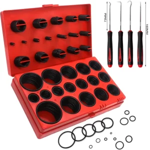 419PCS Set Universal O-Ring Assortment 32 Size Nitrile Rubber Ring Seal O Ring Gasket for Plumbing Automotive and Faucet Repair