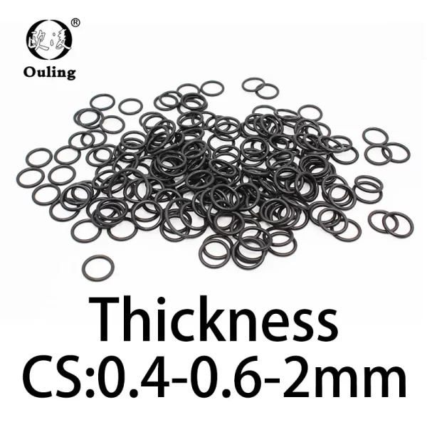 O-ring thickness 0.4/0.6/2mm CS NBR Nitrile sealing temperature resistant gasket rubber ring complete in specifications - Image 5