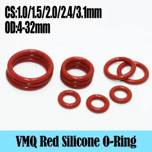 Food Grade Silicone O Ring CS 1/1.5/2.0/2.4/3.1mm Sealing Washer VMQ O-ring Plumbing Gasket Oil Resistant Temperature Car Oring