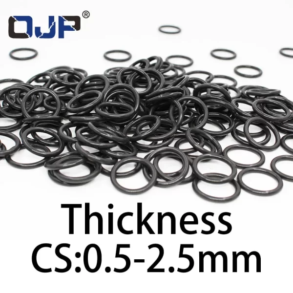 O-ring thickness 0.5/2.5mm CS NBR Nitrile sealing temperature resistant gasket rubber ring complete in specifications - Image 4