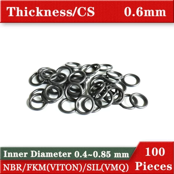 Nitrile Rubber Ring Silicon Ring VITON oring gaskets 0.6mm CS 0.4 ~8.2 mm gas oil Wear Heat Cold Resistance small size o-rings - Image 4