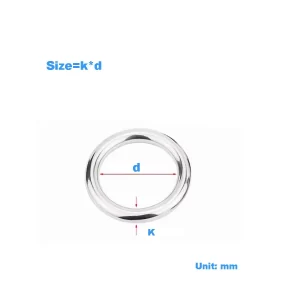 304 Stainless Steel O-Ring Seamless Circular Ring / Lifting Ring M3M4M5M6M8