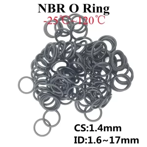 CS1.4 NBR Black O Ring Plumbing Rubber Gaskets Seal O-Rings High Temperature Oring Corrosion Oil Resist Sealing Washer 50PCS