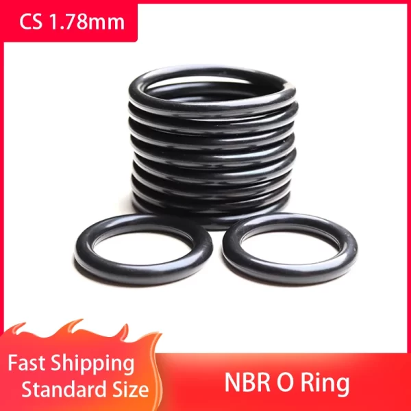 CS 1.78mm,High oil resistance Nitrile O-Ring,NBR Rubber Seal O Ring,Thickness 1.78mm,ID 1.78-133.07mm