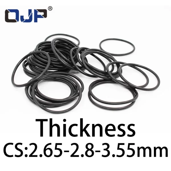 O-ring thickness 2.65/2.8/3.55mm CS NBR Nitrile sealing temperature resistant gasket rubber ring complete in specifications