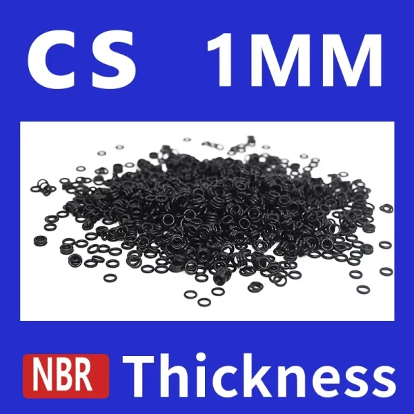 Thickness CS1mm Black NBR Nitrile Rubber O-rings Seals Gasket Washer temperature resistant wear-resistant oring