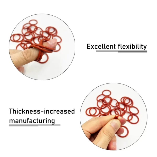 100x Silicone O Ring Sealing Washer VMQ O-ring plumbing Faucet Car Gasket Oil Resistant High Temperature CS1/1.5/2/2.4/3.1 Oring - Image 5
