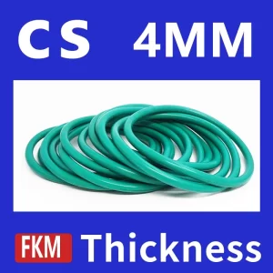 Thickness CS4mm Green FKM Fluorine Rubber O-rings Seals Gasket Washer temperature resistant wear-resistant oring