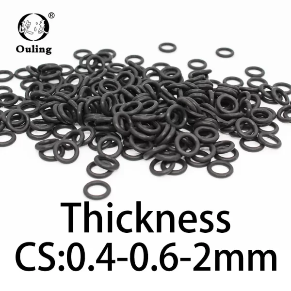 O-ring thickness 0.4/0.6/2mm CS NBR Nitrile sealing temperature resistant gasket rubber ring complete in specifications - Image 3