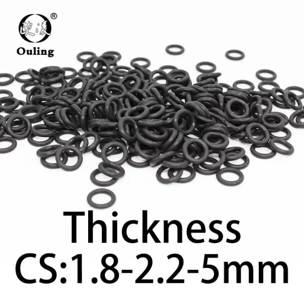 O-ring thickness 1.8/2.2/5mm CS NBR Nitrile sealing temperature resistant gasket rubber ring complete in specifications - Image 2
