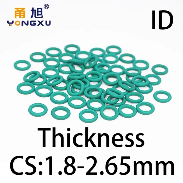 O-ring thickness 1.8/2.65mm CS fluororubber FKM sealing temperature resistant gasket rubber ring complete in specifications.-. - Image 2