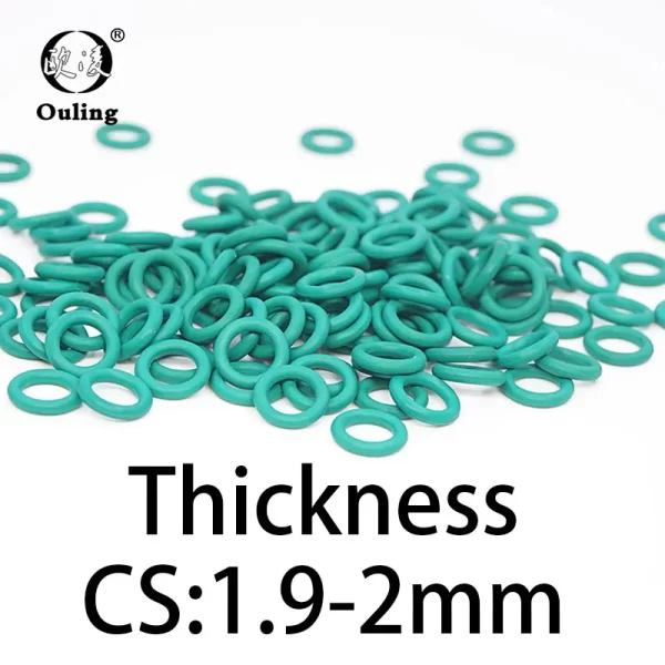 O-ring thickness 1.9/2mm CS fluororubber FKM sealing temperature resistant gasket rubber ring complete in specifications.-. - Image 5