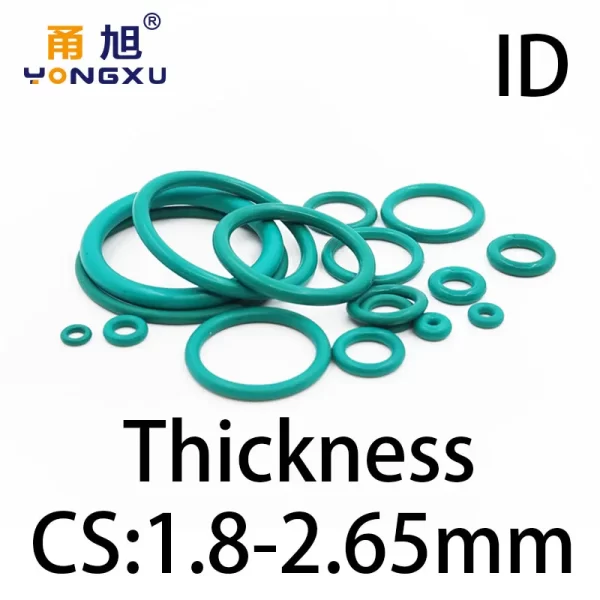 O-ring thickness 1.8/2.65mm CS fluororubber FKM sealing temperature resistant gasket rubber ring complete in specifications.-. - Image 6