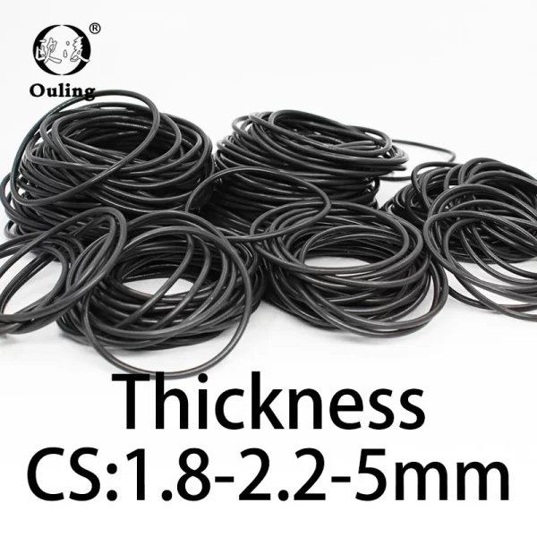 O-ring thickness 1.8/2.2/5mm CS NBR Nitrile sealing temperature resistant gasket rubber ring complete in specifications - Image 5