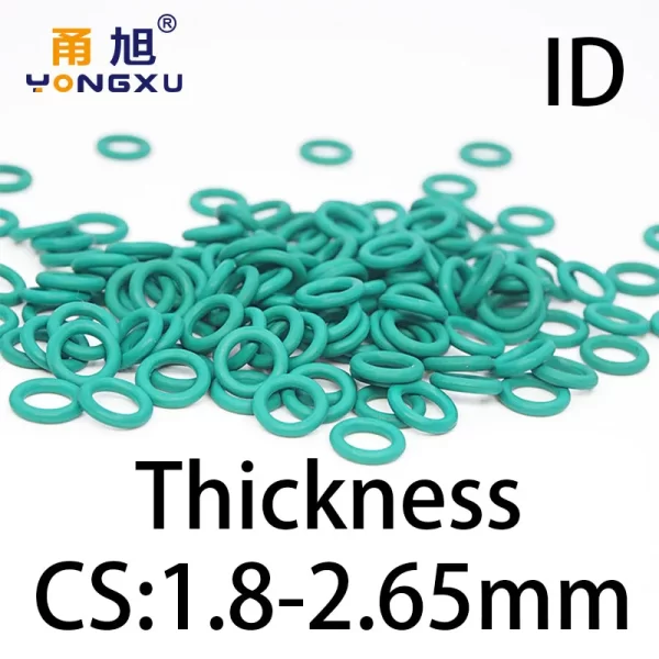 O-ring thickness 1.8/2.65mm CS fluororubber FKM sealing temperature resistant gasket rubber ring complete in specifications.-. - Image 3