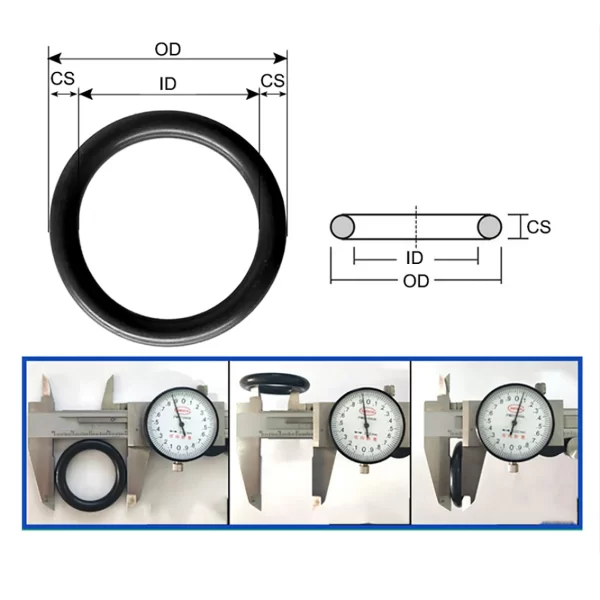 CS 6mm Black NBR Rubber O Ring Gaskets OD 17/28/30/32/35/40/42/45/48/50-490mm O-Ring Oil Seals Washer - Image 4