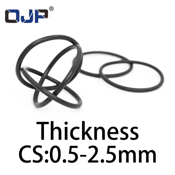 O-ring thickness 0.5/2.5mm CS NBR Nitrile sealing temperature resistant gasket rubber ring complete in specifications - Image 3