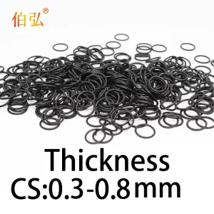 Nitrile rubber thickness cs 0.3/0.4/0.5/0.6/0.7/0.8mm O-ring rubber sealing ring gasket grommet silicon ring OD1.3-81mm