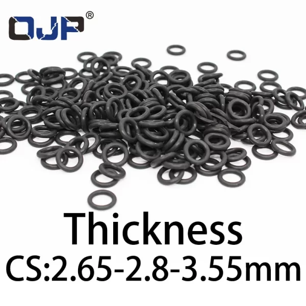 O-ring thickness 2.65/2.8/3.55mm CS NBR Nitrile sealing temperature resistant gasket rubber ring complete in specifications - Image 2