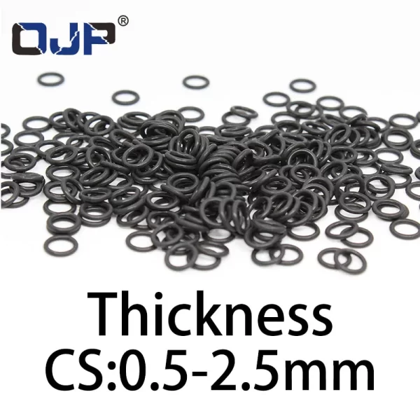 O-ring thickness 0.5/2.5mm CS NBR Nitrile sealing temperature resistant gasket rubber ring complete in specifications - Image 2