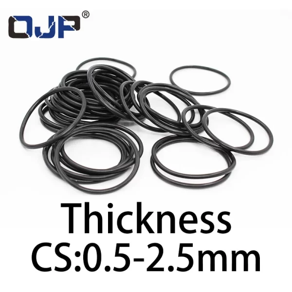 O-ring thickness 0.5/2.5mm CS NBR Nitrile sealing temperature resistant gasket rubber ring complete in specifications - Image 5