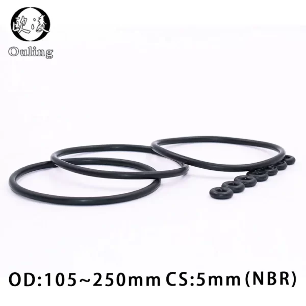 O-ring thickness CS3.55/5/5.3mm black NBR Nitrile sealing temperature resistant gasket rubber ring complete in specifications - Image 2