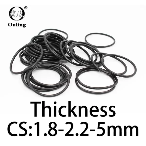 O-ring thickness 1.8/2.2/5mm CS NBR Nitrile sealing temperature resistant gasket rubber ring complete in specifications