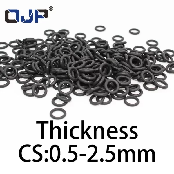 O-ring thickness 0.5/2.5mm CS NBR Nitrile sealing temperature resistant gasket rubber ring complete in specifications - Image 6