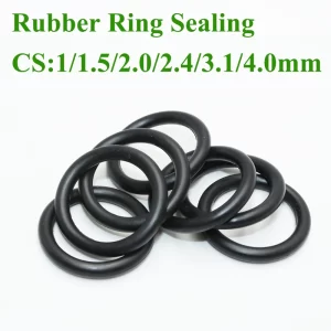 100/lot O Ring Nitrile Rubber O-ring Sealing Gasket Black NBR Oil Resistant Seal Ring CS 1/1.5/2.0/2.4/3.1/4mm for Car Plumbing