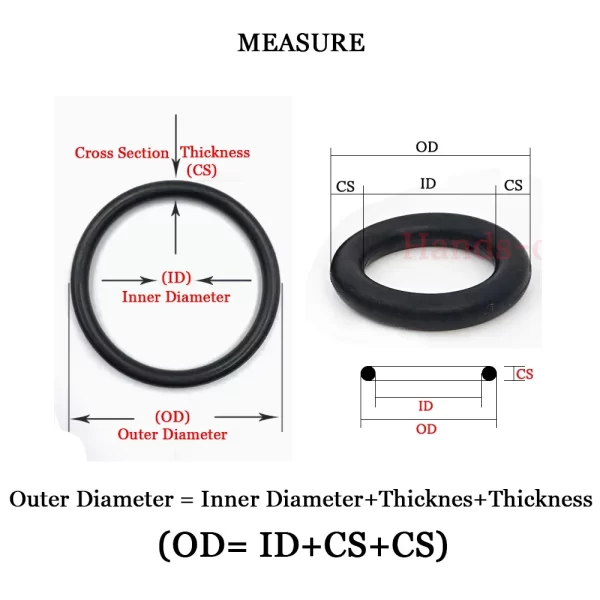 Nitrile Rubber Ring Silicon Ring VITON oring gaskets 0.6mm CS 0.4 ~8.2 mm gas oil Wear Heat Cold Resistance small size o-rings - Image 6