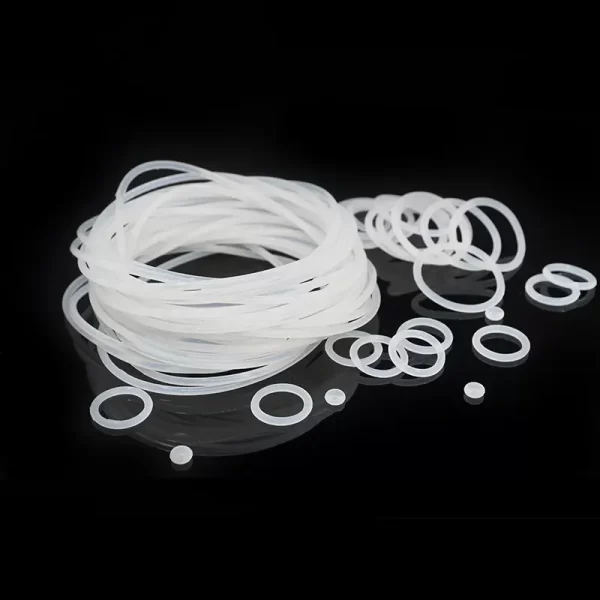 CS1mm White VMQ silicon Rubber O-rings Seals Gasket Washer temperature resistant Waterproof soft silicone ring