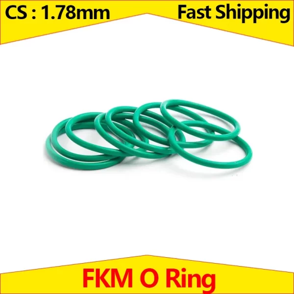 CS 1.78mm FKM O Ring,Fluorine Rubber O-Ring Gasket, Mechanical Seal Washer,Sealing Ring ID 1.78mm - 32mm, 30 pieces in a pack