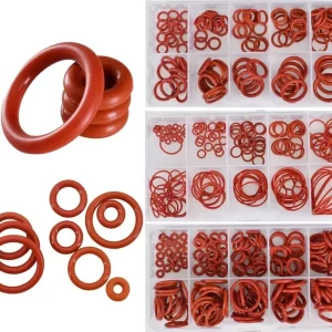 Red Silicon O-ring Sealing Gasket Washers Food Grade Silicone VMQ O Ring Seal Washer Cooker Rubber Insulated Silica Gel CS1-2.4