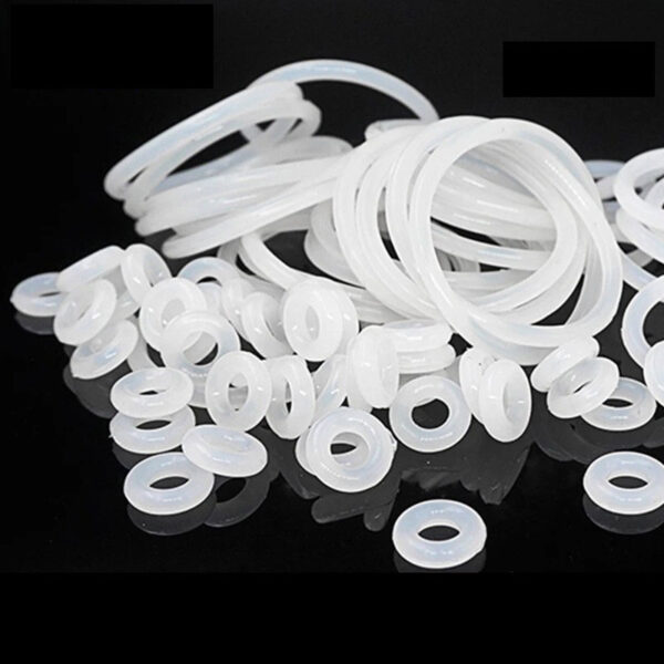 10PCS/lot White Silicon O-ring Silicone/VMQ 1mm Thickness OD14/15/16/17/18/19/20mm O Ring Seal Rubber Gasket Ring Washer