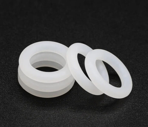 10Pcs White Food Grade Silicone O Ring Gasket CS 5mm OD 15 ~ 155mm Waterproof Washer Round O Shape VMQ O Rings Silicone Ring