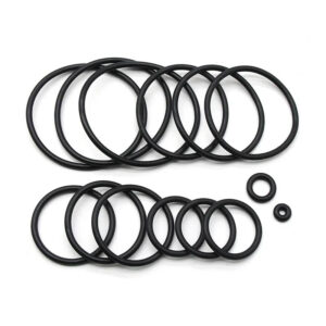10pcs NBR ORing CS2 3 4 mm OD5~100mm NBR Automobile Nitrile Rubber Round O Type Corrosion Oil Resistant Sealing Washer Black