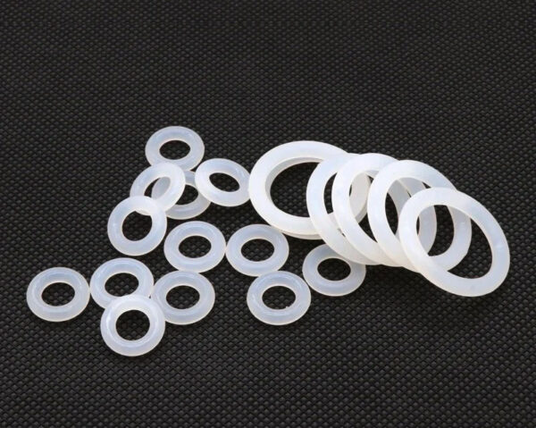 10pcs Thickness 2/3/4mm White Rubber Seal Ring OD 5-150mm Heat Resistant Food Grade Silicone O-Ring Gasket