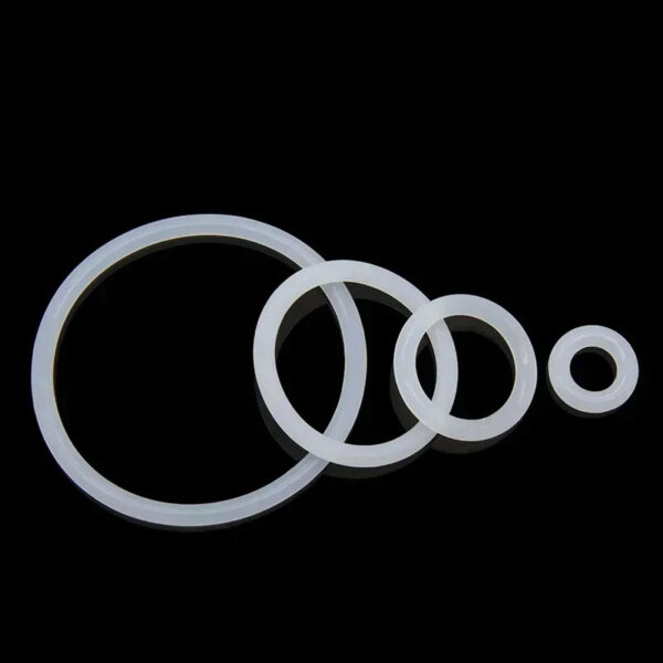 10pcs White VMQ O Ring Gasket CS 4mm OD 12 ~ 150mm Food Grade Rubber Insulate Round O Shape Seal O-ring Silicone Rings