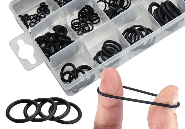 200Pcs Rubber O Ring Set Gaskets Boxed High Pressure O-Rings Repair Kit Sealing Elastic Band O Rubber Rings Set - Image 2