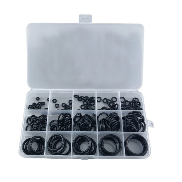 200Pcs Rubber O Ring Set Gaskets Boxed High Pressure O-Rings Repair Kit Sealing Elastic Band O Rubber Rings Set