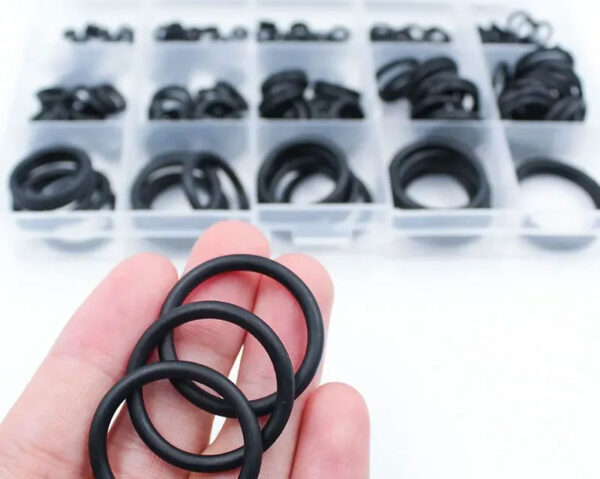 200pcs 15 Sizes O Rings Rubber O Ring Seal NBR Black Sealing O-rings Nitrile Washer Rubber o-ring set Assortment Kit Set Box-.-